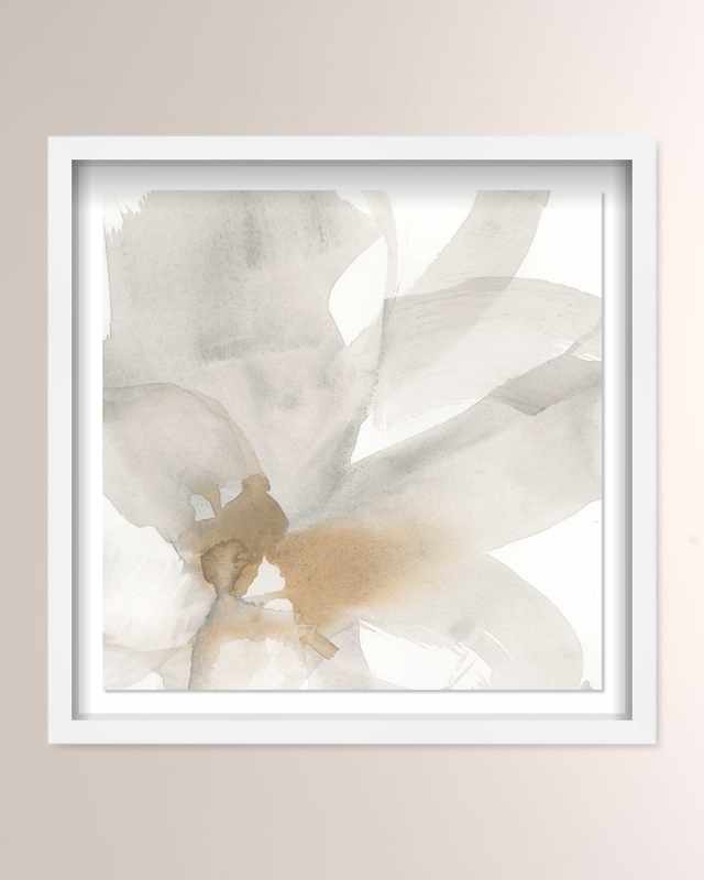 "Neutral Flow I" Framed Art Print on Paper